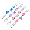 4Pcs 4 Colors Ocean Theme Alloy Enamel Link Purse Strap Extenders AJEW-TA0003-68-2