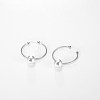 925 Sterling Silver Hoop Earrings EJEW-BB34020-01-3