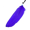 Iron Woven Web/Net with Feather Pendant Decorations LS-AJEW-B016-07A-4