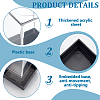 Rectangle Plastic Storage Box LS-CON-WH0086-122-4