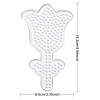 Rose Flower ABC Plastic Pegboards Used for 5x5mm DIY Fuse Bead DIY-YW0008-20-2