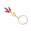 Porcelain & Alloy Enamel Keychain KEYC-JKC01156-01-4