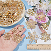 90Pcs 9 Styles Iron Filigree Joiners IFIN-PH0001-35-3