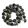 Natural Moss Agate Beads Strands G-N342-149I-26-3