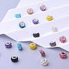 Polymer Clay Rhinestone European Beads CPDL-JP0001-01-4