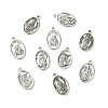 60Pcs 6 Styles Religion Tibetan Style Alloy Pendants FIND-CJ0005-79-8