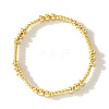 Bohemia Brass Round Beaded Stretch Bracelets TK0566-11-1