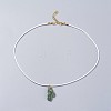 (Jewelry Parties Factory Sale)Natural Tourmaline Pendant Necklaces NJEW-P245-B-G-3