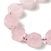 Natural Rose Quartz Beads Strands G-P534-A05-01-4