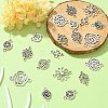 20Pcs 10 Styles Tibetan Style Alloy Connector Charms TIBE-YW0001-68-6