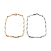 Unisex 304 Stainless Steel Bar Link Chain Bracelets BJEW-E372-10-1