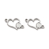 Non-Tarnish 304 Stainless Steel Cabochon Connector Settings LS-STAS-B032-11P-2