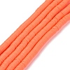Handmade Polymer Clay Beads Strands CLAY-R089-6mm-Q072-1