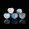 Alloy Pave Natural Blue Aquamarine Beads PW-WGA4791-07-1