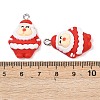Christmas Opaque Resin Pendants RESI-I350-01A-3