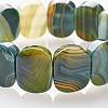 Natural Agate Beaded Stretch Bracelets BJEW-G502-02-3