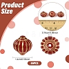 60Pcs Plating Acrylic Beads OACR-YW0003-92-3