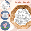 4 Sheets 11.6x8.2 Inch Stick and Stitch Embroidery Patterns DIY-WH0455-159-3