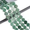 Natural Green Aventurine Beads Strands G-P534-A17-01-1