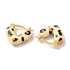 Rack Plating Brass Enamel Hoop Earrings EJEW-B062-11G-03-2