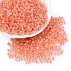 6/0 Transparent Inside Colours Glass Seed Round Beads SEED-N006-004J-1