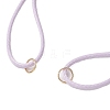 10Pcs 10 Colors Adjustable Waxed Polyester Cord Bracelet Making AJEW-JB01314-4