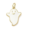 Halloween Theme Brass Enamel Pendants KK-L248-01G-06-1