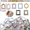6 Sets 6 Styles PET Stickers AJEW-SP0002-55-2