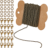 DIY Iron Chains Necklaces Making Kits DIY-SC0029-14E-1