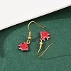 Ocean Series 304 Stainless Steel Enamel Dangle Earrings EJEW-K017-01H-G-3