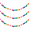 Cotton Christmas Pompom Ball String Ornaments AJEW-WH20020-101F-1