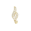 DIY Brass Micro Pave Cubic Zirconia Earring Findings LS-KK-E791-16G-1