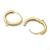 Rack Plating Brass Micro Pave Cubic Zirconia Hoop Earrings Findings KK-K392-33G-2