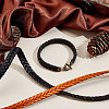 2M 2 Colors Braided Cowhide Leather Cords WL-GA0001-03-4