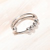 304 Stainless Steel Cuff Open Rings SA-CBA8B85-12P-1