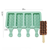 Food Grade DIY Rectangle Ice-cream Silicone Molds DIY-D062-05A-6