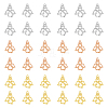 36Pcs 3 Color Brass Pendants KK-FH0005-17-1