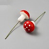 Resin Artificial Mushroom for Garden Ornament Flower Pots Bonsai Micro Landscape Decoration AJEW-WH0567-54C-2