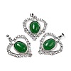 Natural Green Onyx Agate Pendants G-I322-04P-07-1