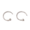 C-Shaped 304 Stainless Steel Ear Cuff Findings X-STAS-G266-17B-P-2