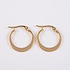 304 Stainless Steel Hoop Earrings EJEW-P040-20-A-1