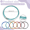 60Pcs 6 Colors Stainless Steel Wire Necklace Cord DIY Jewelry Making TWIR-UN0001-13A-2