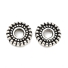 Tibetan Style Alloy Spacer Beads TIBEB-O004-76-2