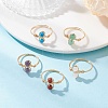 Natural & Synthetic Gemstone Finger Rings RJEW-JR00945-01-1