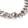 304 Stainless Steel Curb Link Chain ID Bracelets X-STAS-M175-07P-3