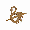 Wooden Animal Pattern Brooch Pins PW-WG83324-06-1