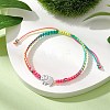 Braided Nylon Cord Adjustable Bracelets BJEW-JB11597-04-1