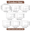 Transparent Acrylic Templates AJEW-WH0475-52B-7