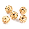 Long-Lasting Plated Hollowed Brass Beads KK-O133-002A-G-1