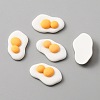 Egg Theme Opaque Resin Cabochons CRES-WH0010-035F-2